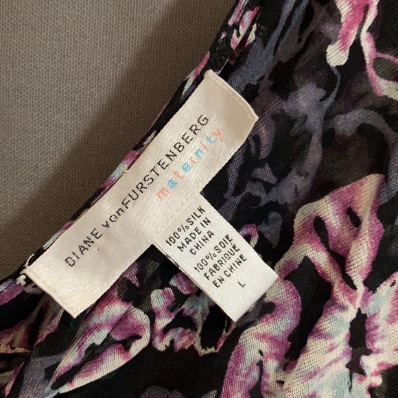 Diane von Furstenberg Maternity Top Blouse L - Picture 4 of 5
